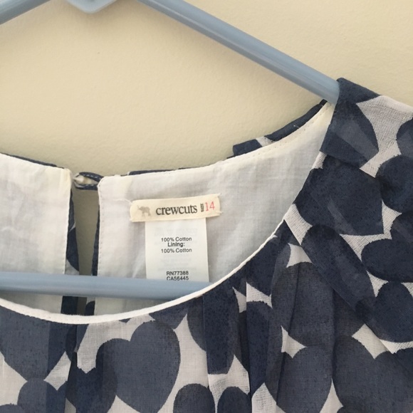 Beautiful blue dress with hearts - Picture 2 of 2